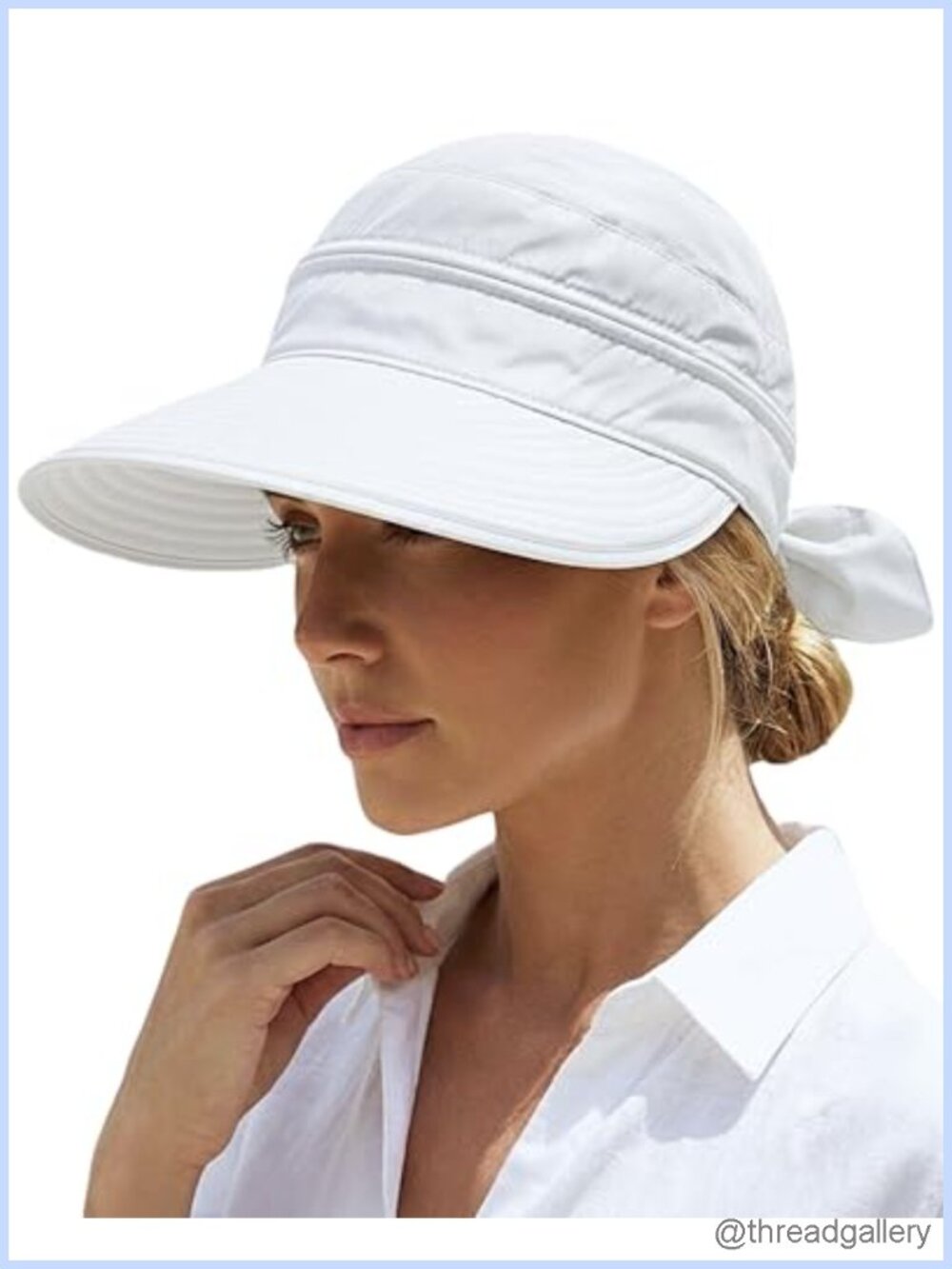 2-in-1 Sun Visor Hat UPF 50+ Quick Dry Ponytail Friendly